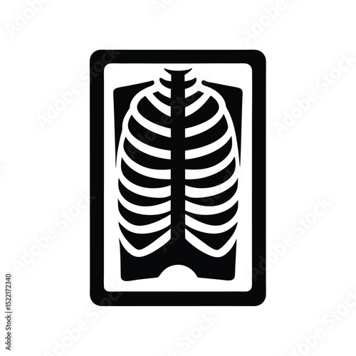 X Ray Icon Vector Flat and Clean Look Isolated