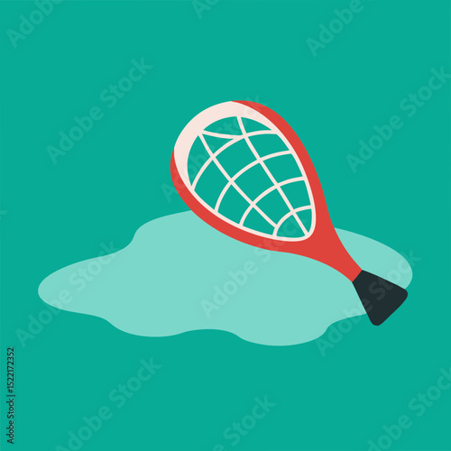 Biodegradable Net Marker Partially Submerged illustration Cutout