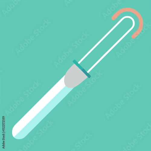 Biodegradable Surgical Tool Casing illustration Cutout Side View Illuminated