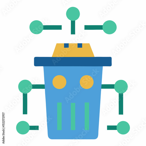 Ai Based Waste Recognition Technology Transparent illustration