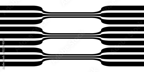 Abstract perspective line stripes with 3d dimensional effect