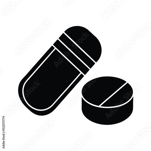 Zinc Supplement Icon Vector Flat and Clean Look