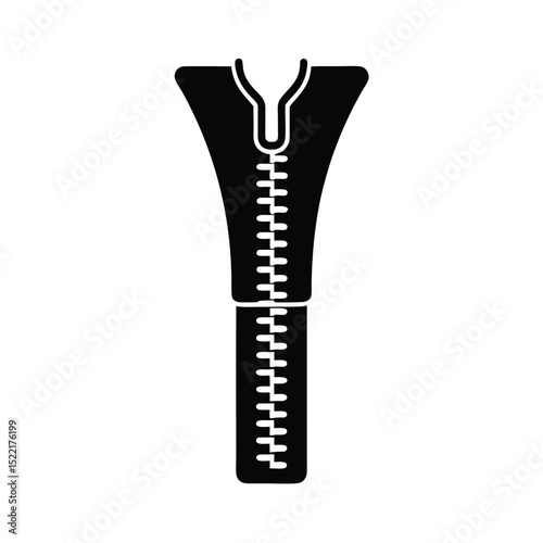Zipper Illustration Icon Vector Flat and Clean Look