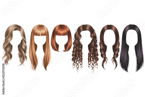 Hair styles wigs extensions blonde brunette black red curly straight bangs fashion beauty trends guide