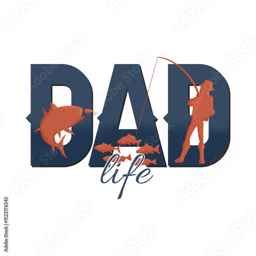 Happy Father’s Day Greeting Card with Handwritten Text and Gift Box