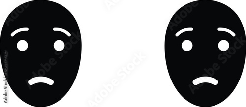 Emotion Vector Illustration Sadness and Disappointment