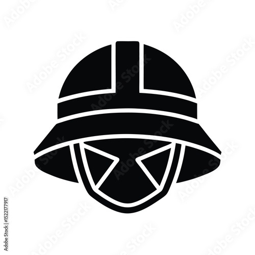 Zookeeper Helmet Icon Vector Flat and Clean Look