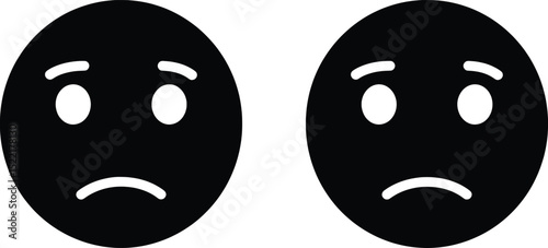 Emotion Vector Illustration Sadness Emojis Design