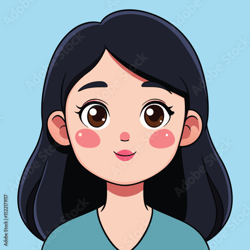 A subtle blush spreading across her cheeks, showing shyness or warmth.