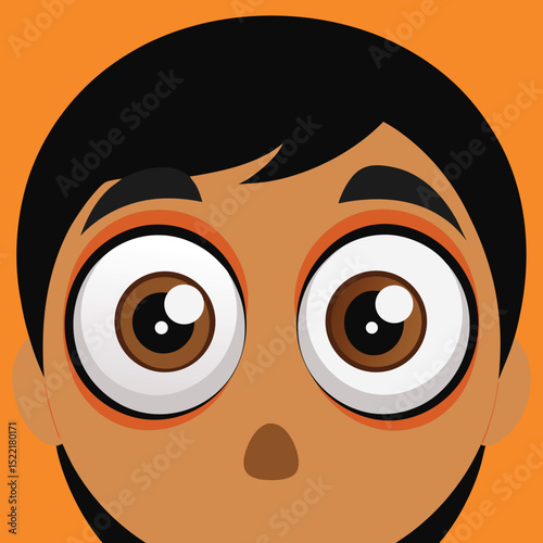 Eyes glazed over, unable to focus, a look of mental detachment or exhaustion.