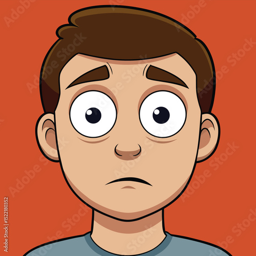 Eyes narrowed in a look of unimpressed disbelief, a critical and skeptical gaze.