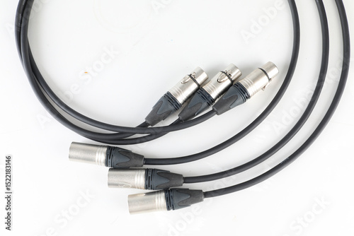 Microphone cable with XLR plug.