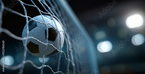 The football went into the goal successfully