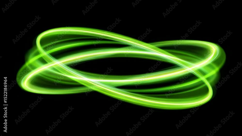 Dynamic Abstract Green Light Trails Creating Mesmerizing Pattern Against Dark Background Dynamic Abstract Green Light Trails Creating Mesmerizing Pattern Against Dark Background