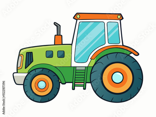 tractor isolated on white background
