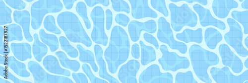 Blue water surface background. Summer sea waves abstract design with sun light reflection effect