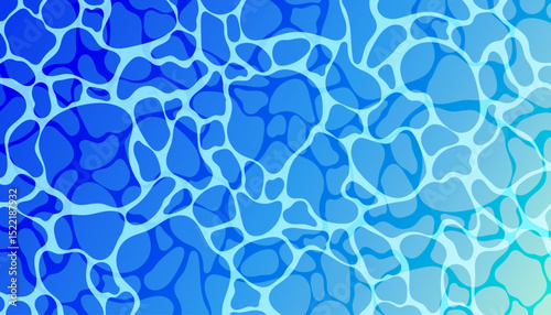 Blue water surface background. Summer sea waves abstract design with sun light reflection effect