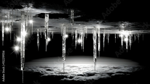 terrain made of clouds, crystals, and suspended waterfalls