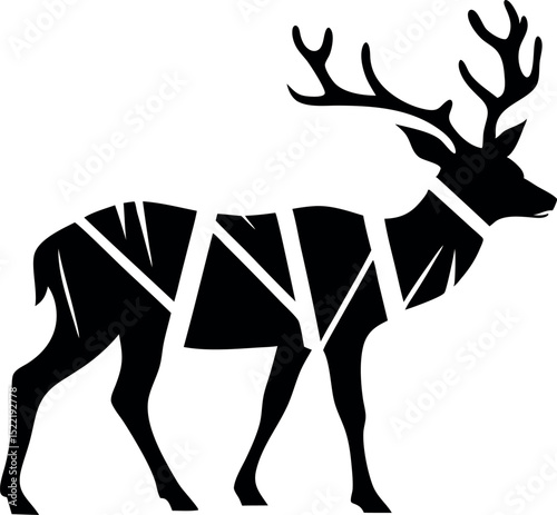 deer silhouette, perfect for nature and wildlife designs
