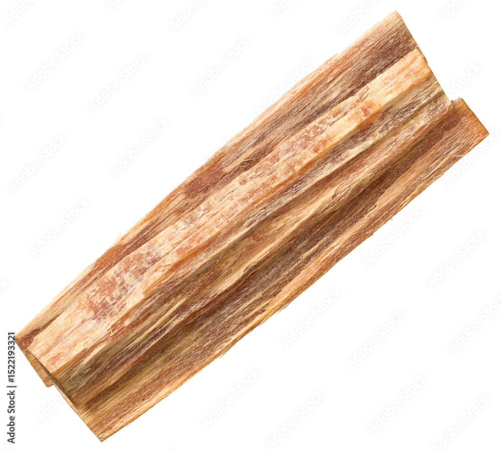 Fototapeta premium Cedar wood sticks isolated on white background, top view.