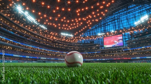 Baseball Stadium Night Game