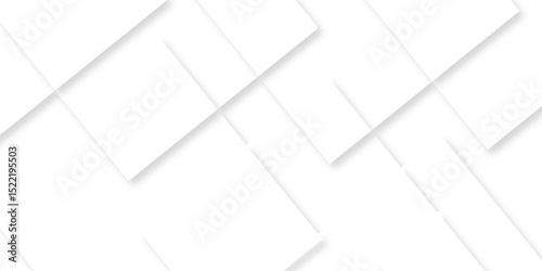 Abstract white and grey modern minimalistic pale geometric pattern white square shape. White and gray geometric square technology seamless white banner concept for business and presentation purpose