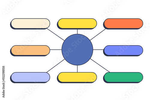 Wallpaper Mural set of colorful web elements Torontodigital.ca