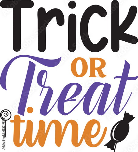 Trick or treat time, Halloween Treats Bundle  Halloween bucket SVG