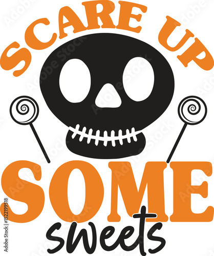 scare up some sweets, Halloween Treats Bundle  Halloween bucket SVG