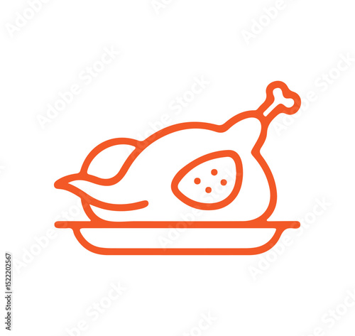 vector illustration of a chicken