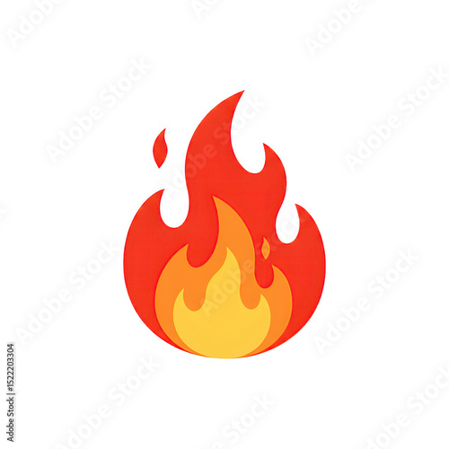 Flaming fire emoji icon representing heat, danger, passion, or intense energy