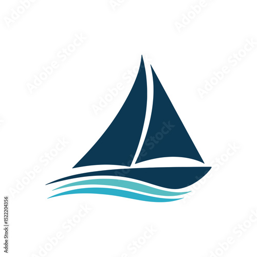 Unique boat logo Modern and minimalist vector and abstract logo
