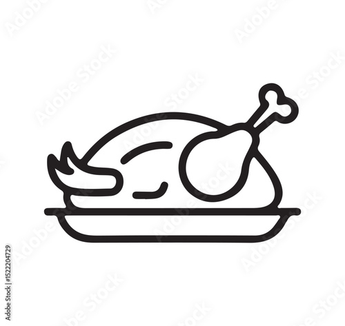 vector illustration of a chicken