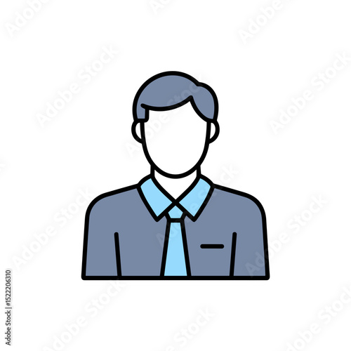 Businessman in suit and tie representing Major League Baseball - Team Identity  