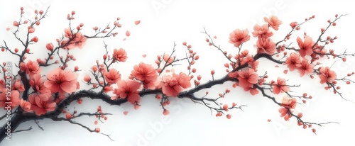 美丽樱花枝条艺术