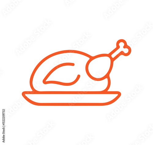 vector illustration of a cartoon chicken