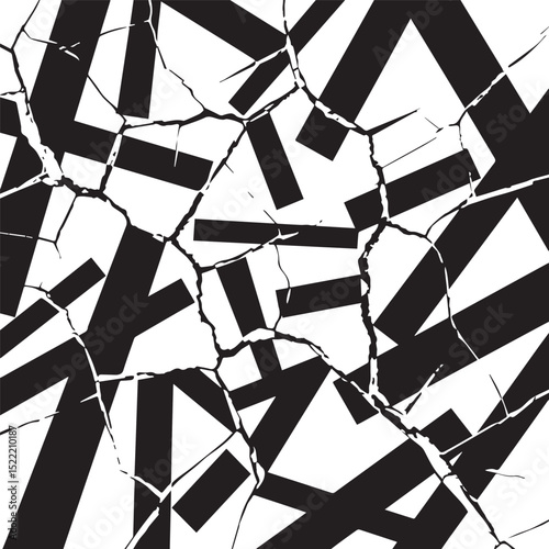 abstract Broken Geometric Shapes background silhouette 