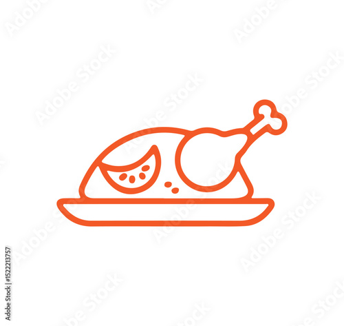 vector illustration of a chicken
