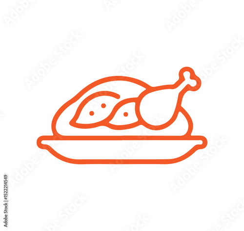 Chicken Vector Icon Design. vector illustration