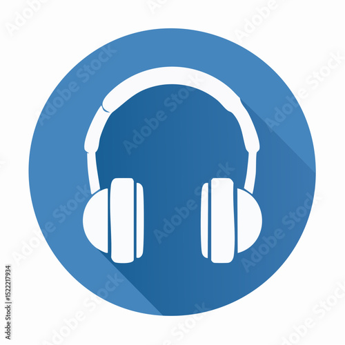 Vector icon showing mandatory hearing protection area