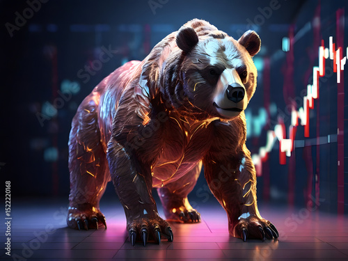  bear stock market on stock market graph