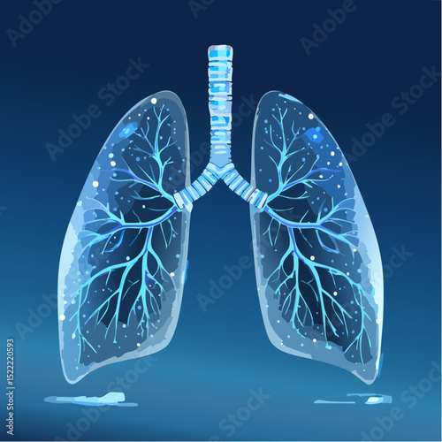 Human Lungs Anatomy, Function, and Respiratory System Illustration