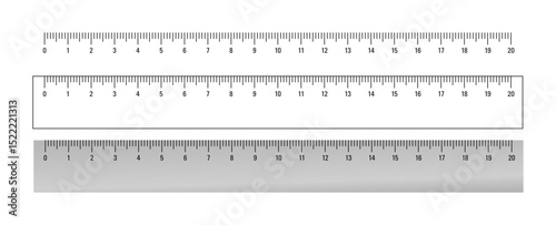 Lineal Skala bis 20 Zentimeter