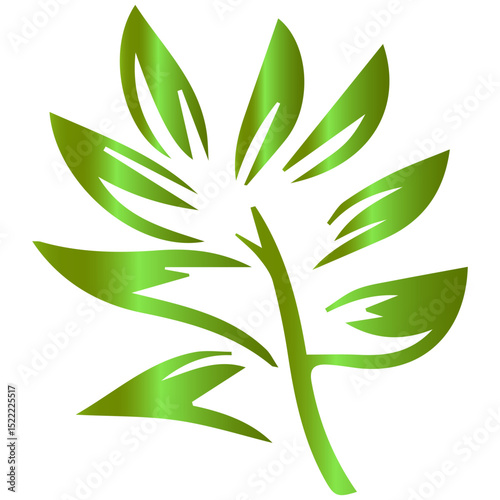 An engineered foliage form featuring clean lines and structural integrity