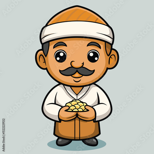 Maharashtrian farmer, weathered hands holding a tool, representing hard work.
