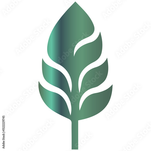 Minimalist botanical rendering with a soft focus and dreamlike luminescence
