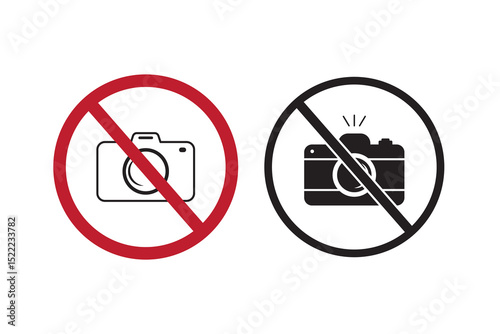 no photography icon, do not take a picture icon. EPS10