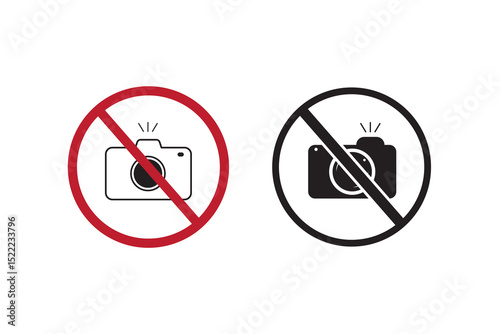 no photography icon, do not take a picture icon.  EPS10