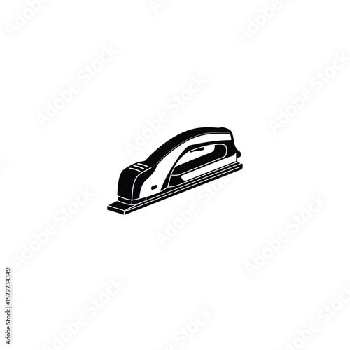 Stud Finder Silhouette on White Background – Modern Construction Tool Vector