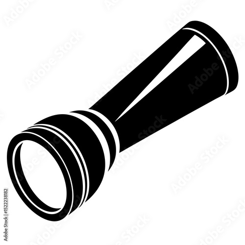 flashlight on white background